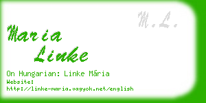maria linke business card